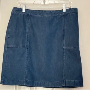 NWT BODEN COTTON DENIM SHORT SKIRT US 10R